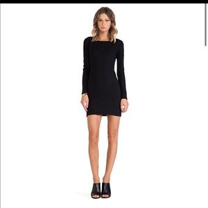 La’t by L’agence black wool dress